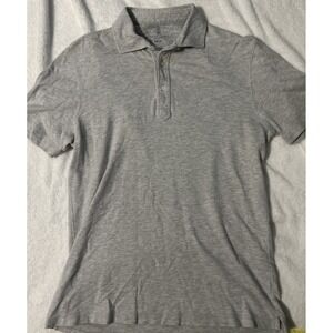 Brunello Cucinelli  Short Sleeve Polo Shirt Collared Gray  Slim Fit Italy S